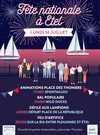 Multicolore Fête nationale Feu d'artifice Affiche Illustratif 