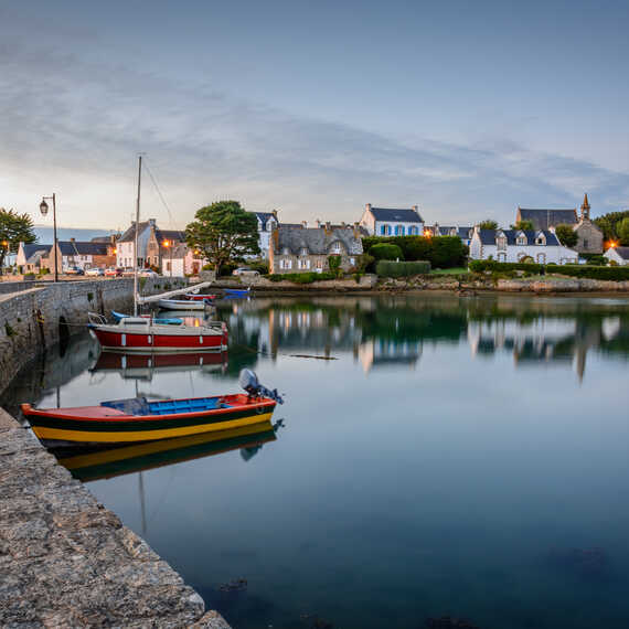L'île de Saint Cado à Belz dans la Ria d'etel en Baie de quiberon