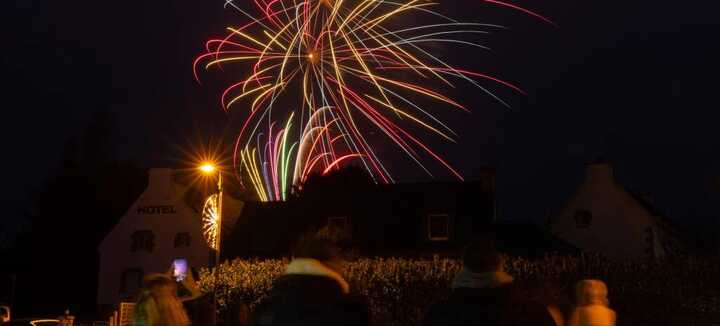 Feu d'artifice de Noël