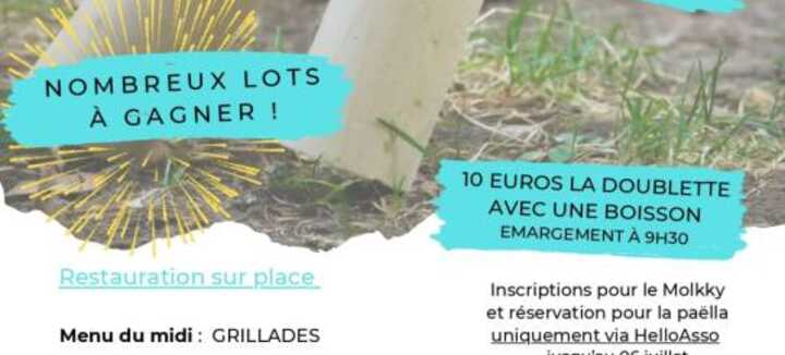 Tournoi de Mölkky et  feu d'artifice