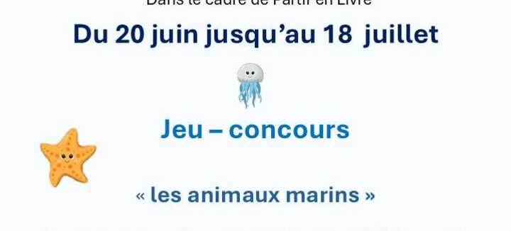 Jeu-concours : "Les animaux marins"
