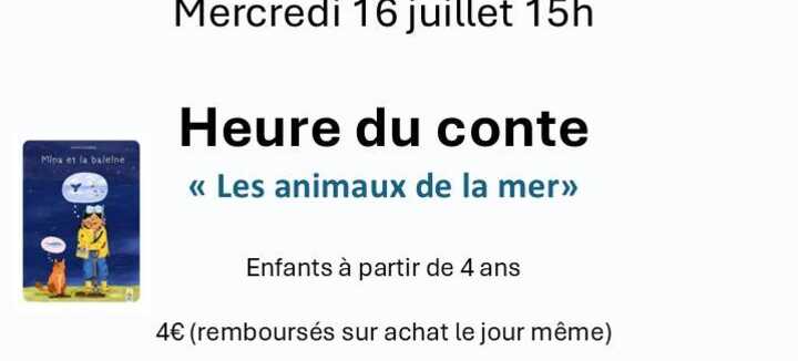 Heure du conte : "Les animaux de la mer"