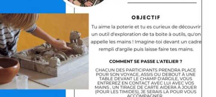 Expérience du toucher via l’argile Expérience du toucher via l’argile
