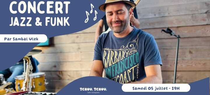 Concert par Sambal Ulek (jazz-funk) Tchou Tchou Quiberon Concert par Sambal Ulek (jazz-funk) Tchou Tchou Quiberon