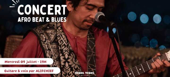 Concert par Alifchief (afro beat & blues) Tchou Tchou Quiberon Concert par Alifchief (afro beat & blues) Tchou Tchou Quiberon