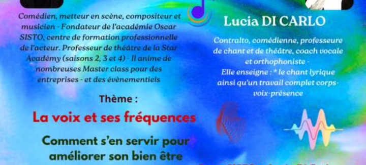 Conférence: la voix et ses fréquences