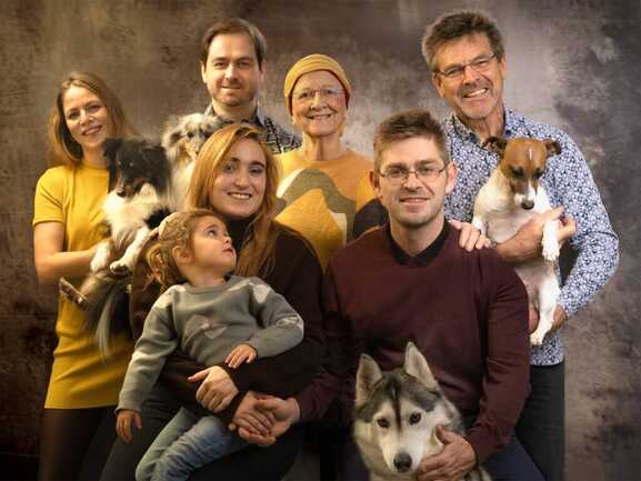 Portrait de familles studio photo