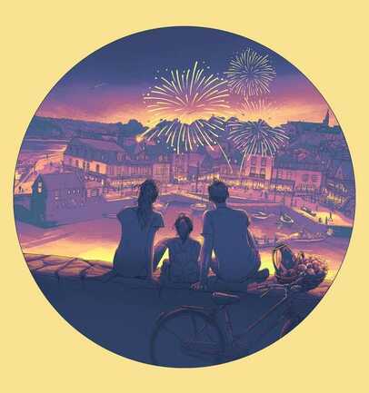 Feu d'artifice et bal populaire
