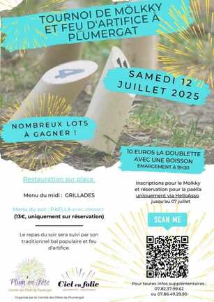 Tournoi de Mölkky et  feu d'artifice