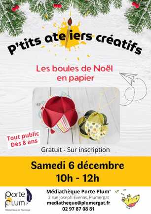 P’tits ateliers créatifs : Les boules de Noël en papier9