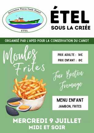 repas moules frites