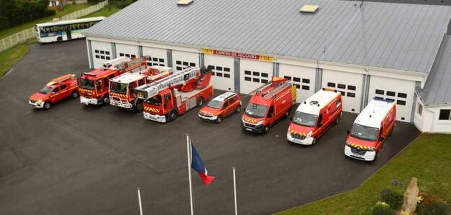 Visite du centre de secours de Carnac