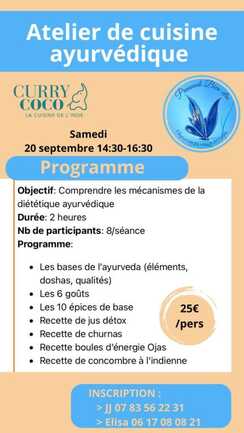 Atelier cuisine ayurv?dique - 2