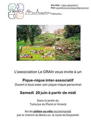 affiche piquenique association le Grain