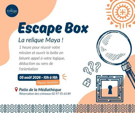 Vignette facebook Escape box animation été 2026