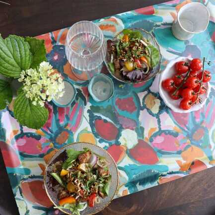 Plateau LUCETTE turquoise